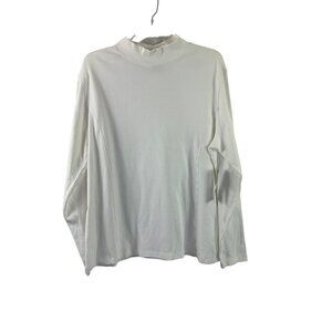 Westbound Women's White Mock Neck Top